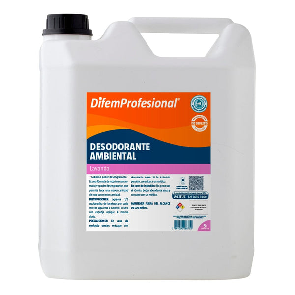 Desodorante Ambiental Liquido lavanda 5 Litros DIFEM PROFESIONAL 