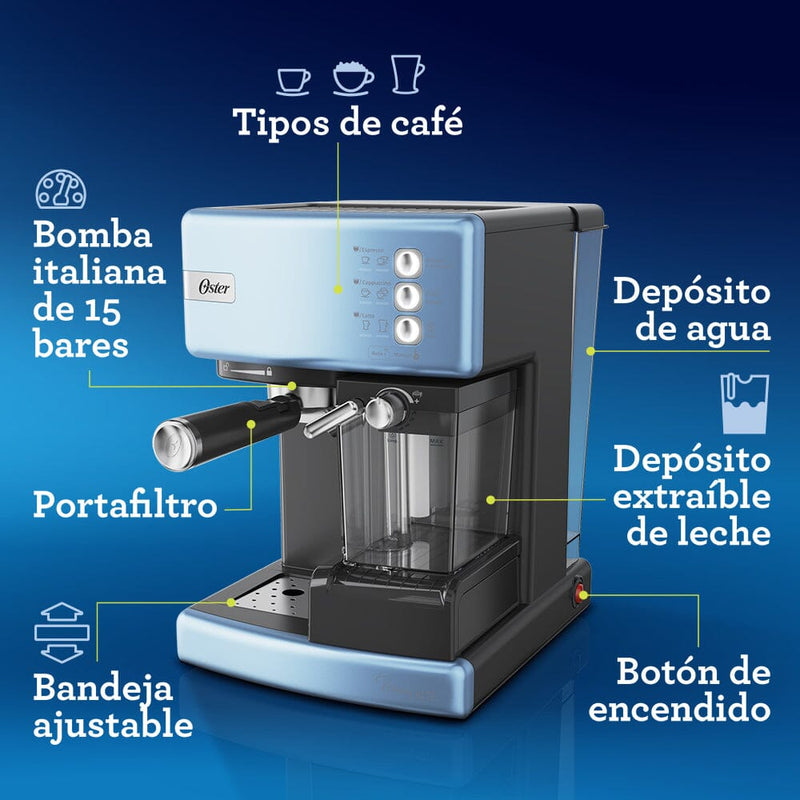 Cafetera Y Capsula Prima Latte Candy OSTER 