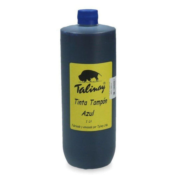 Tinta Para Tampon Azul 1000 cc OFICINA Y LIBRERIA TALINAY 
