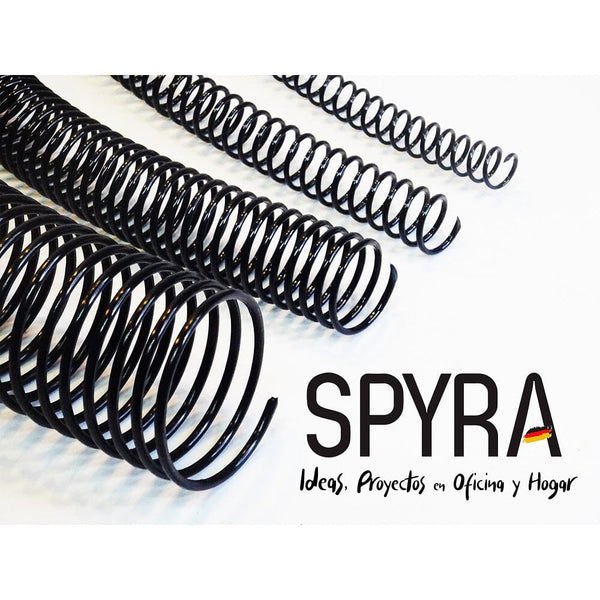 Espiral Encuadernacion Plastico 10 Mm Negro 100 Un SPYRA 