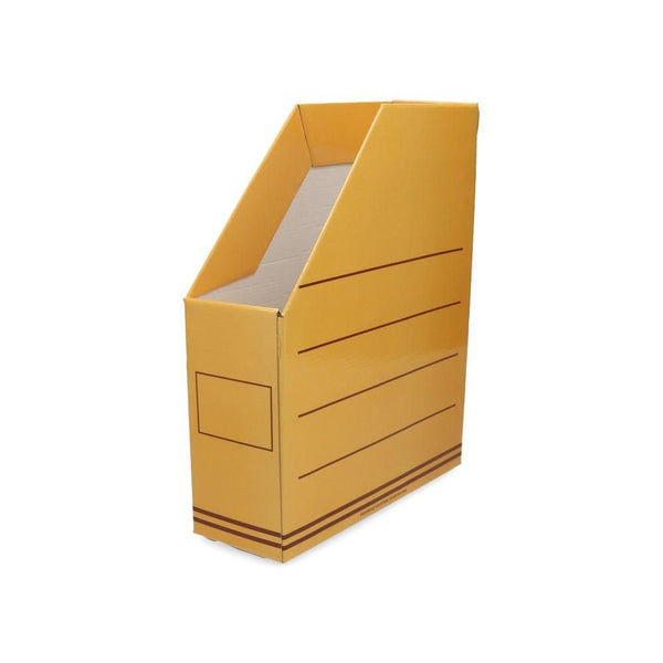 Caja De Archivo Revistero Oficio Amarillo N22 Lomo 9.5 Cm EURO BOX SYSTEM 