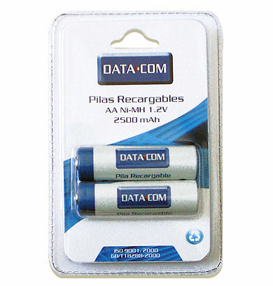 Pila Datacom Recargable Aa 2 Unidades 2500 Mah DATACOM 