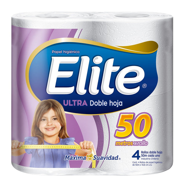 Papel Higienico Elite Ultra Doble Hoja 50 Mt 4 Un ELITE 