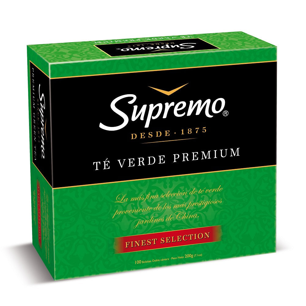 Te Verde Supremo Premium 100 Bolsas