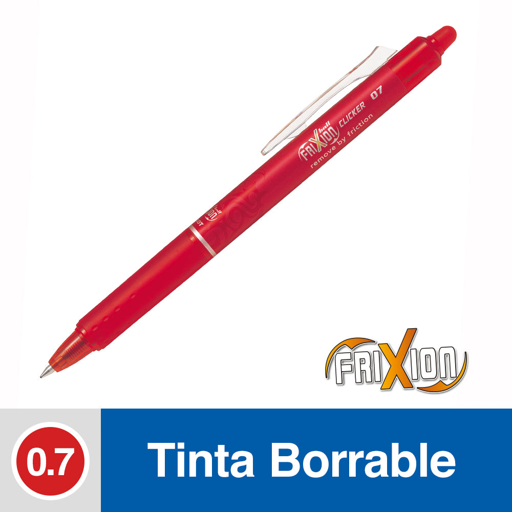 Boligrafo frixion pilot borrable Color Rojo