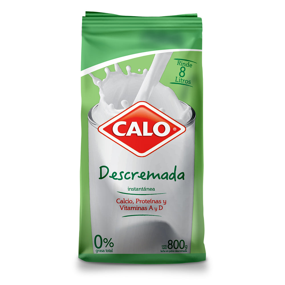 Leche En Polvo Descremada Bolsa 800 Gr