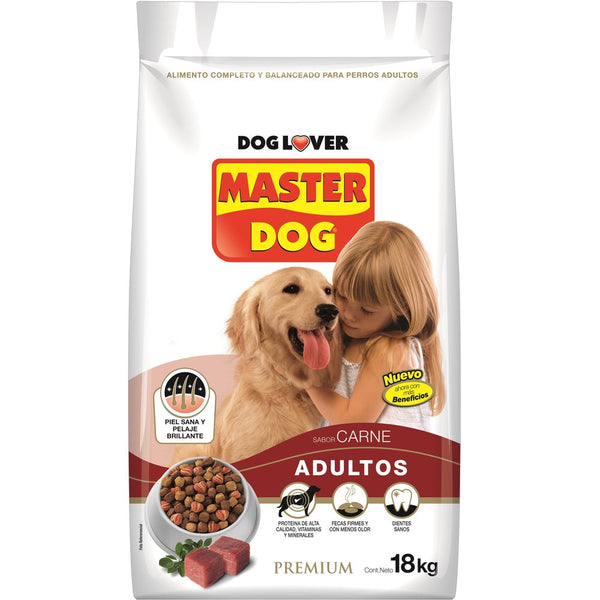 Alimento Perros Adultos Carne Con Vegetales Y Arroz 18 Kg MASTER DOG 