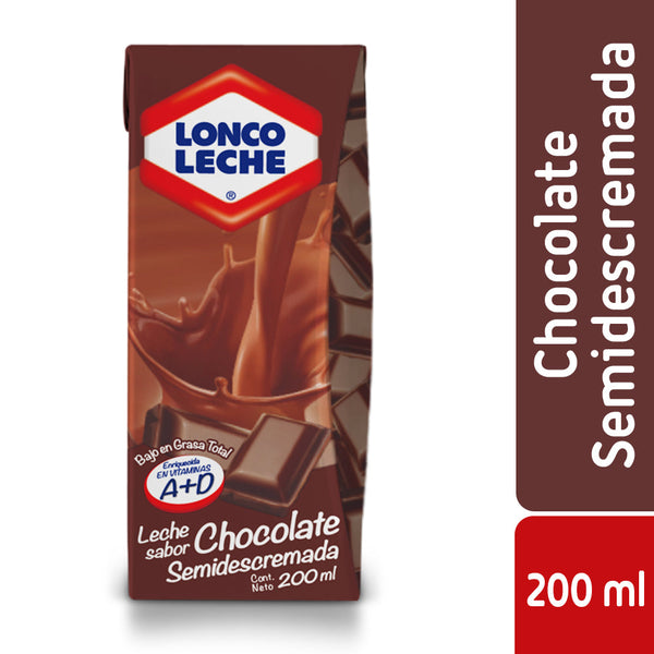 Leche Entera Con Sabor Cajita 200 Cc Chocolate LONCOLECHE 