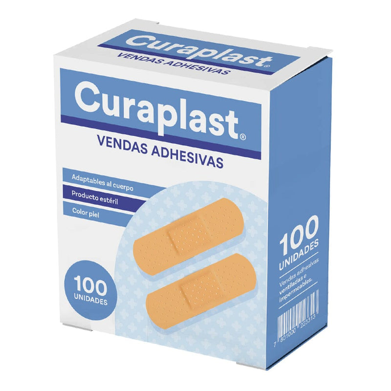 Venda Adhesiva Caja 100 Unidades CURAPLAST 