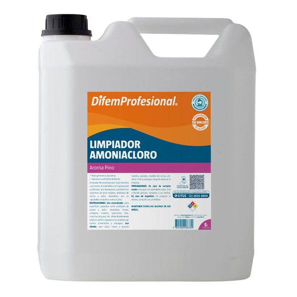 Limpiador Piso 5 Lt Amoniacloro ASEO Y LIMPIEZA DIFEM PROFESIONAL 