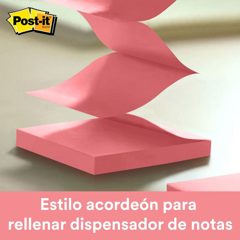 Nota Adhesiva Pop Up 90 Hojas Rosado Para Llevar OFICINA Y LIBRERIA POST IT 