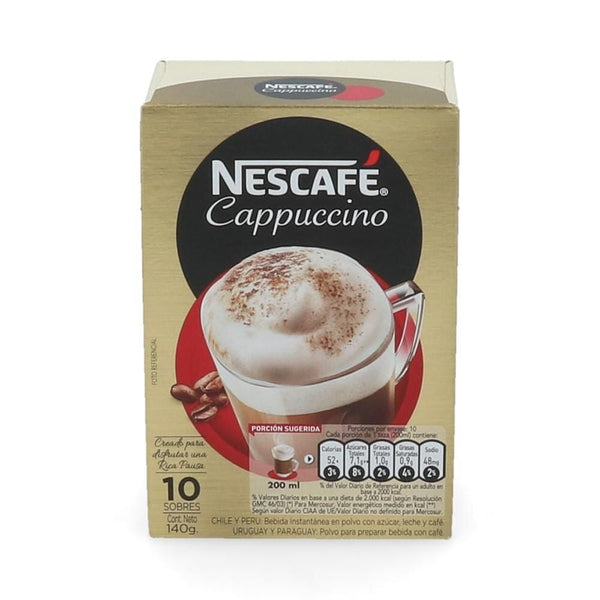 Café Instantáneo Cappuccino Stick 14 Gr 10 Un ALIMENTOS NESCAFE 