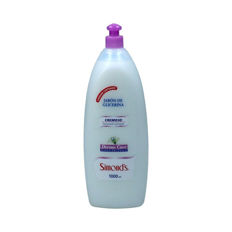 Jabón Líquido 1 Lt Dermo Care Cremoso CUIDADO PERSONAL SIMOND'S 