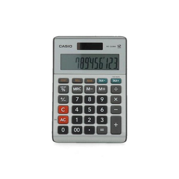 CALCULADORA ESCRITORIO 12 DIGITOS MS 120BM W DH OFICINA Y LIBRERIA CASIO 