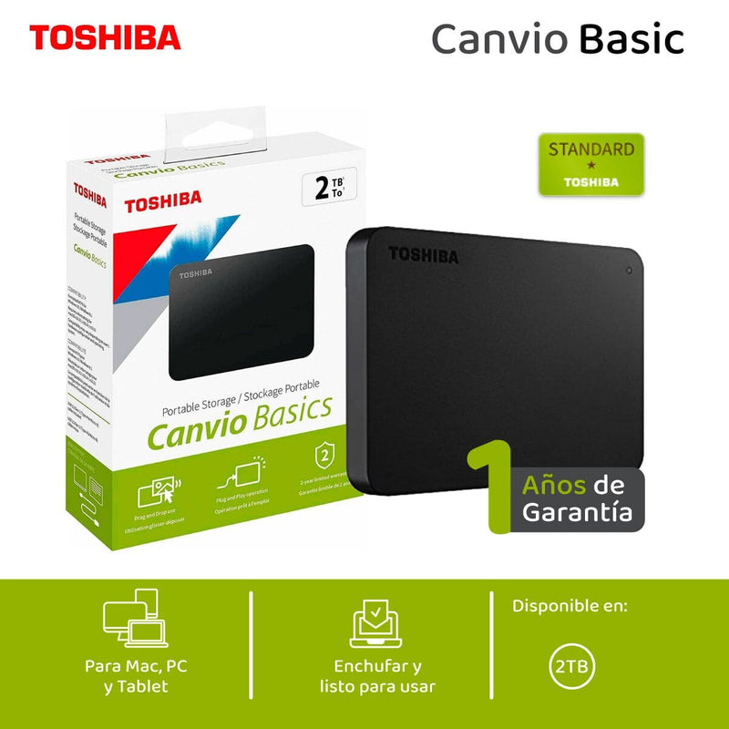 Disco Externo Canvio HD 2TB Usb 3.0 TOSHIBA 