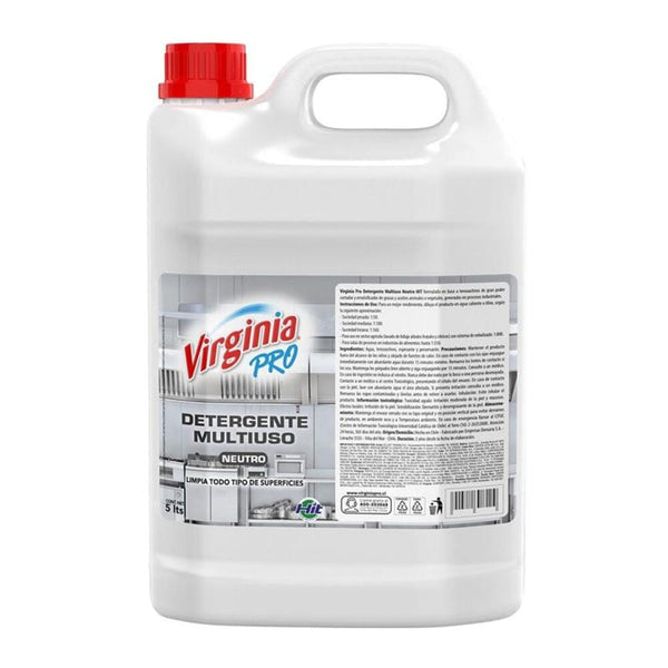 Detergente Multiuso Neutro Industrial Virginia 5 Kg ASEO Y LIMPIEZA VIRGINIA 