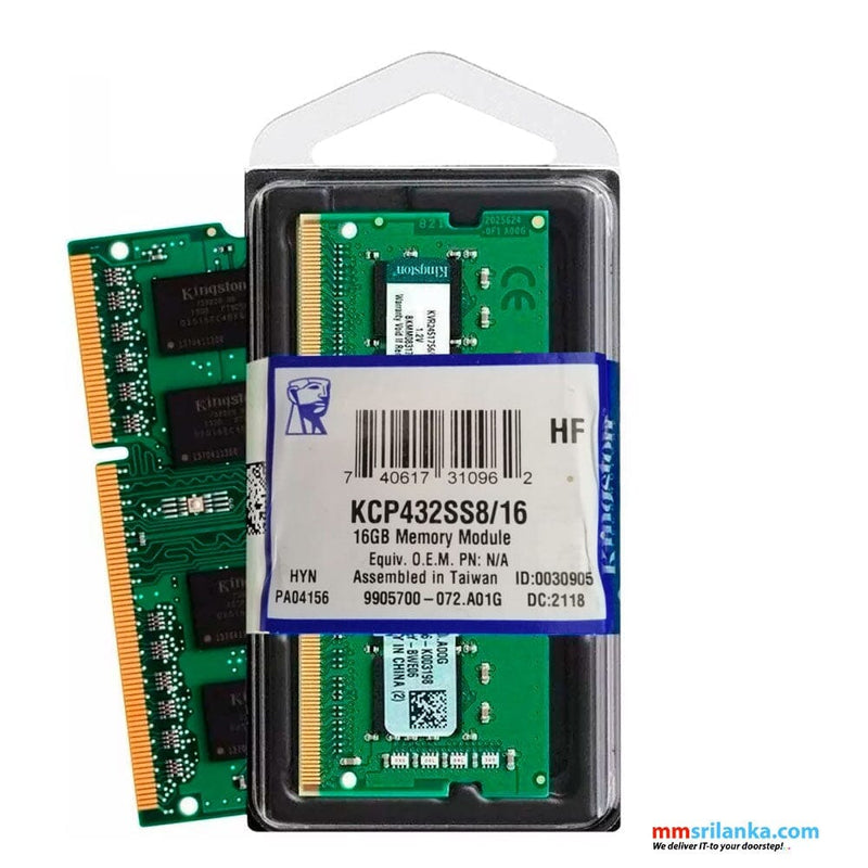 Memoria Ram Notebook 16GB Ddr4 3200 Sodimm KINGSTON 
