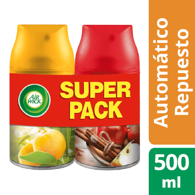 Desodorante Ambiental Repuesto Aparato Automático 2 Un 250 Ml ASEO Y LIMPIEZA AIRWICK 