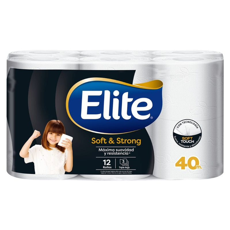 Papel Higiénico Softstrong 40 Mt 12 Un PAPEL TISSUE ELITE 