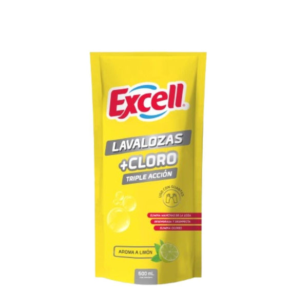 Lavalozas Con Cloro Doypack 500 cc ASEO Y LIMPIEZA EXCELL 