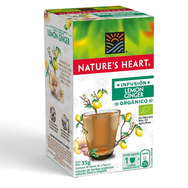 Infusión Limón Jengibre 20 Bolsas ALIMENTOS NATURES HEART 