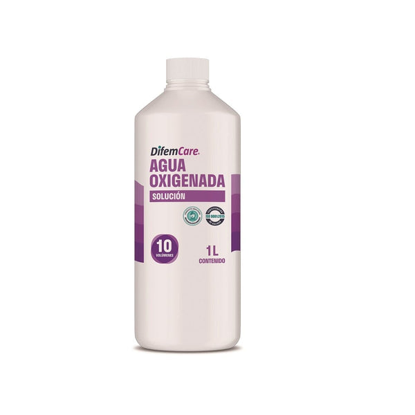 Agua Oxigenada 10 Volumen 1 Lt DIFEM CARE 