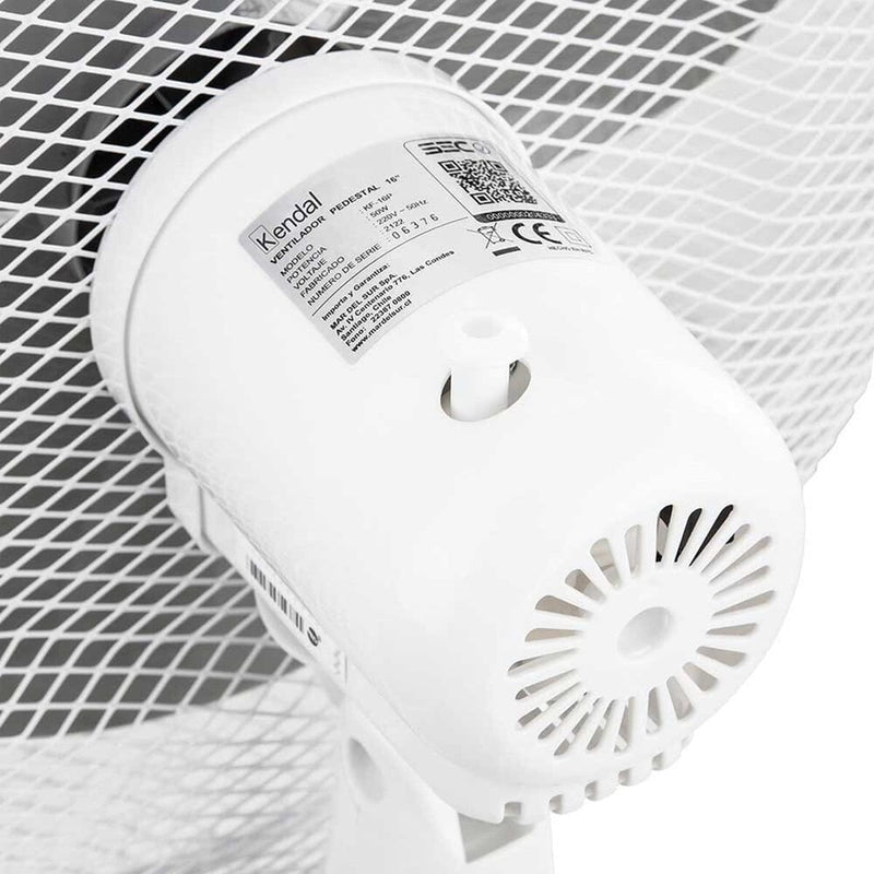 Ventilador Pedestal Kf-16P Blanco HOGAR KENDAL 