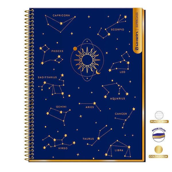 Cuaderno Astrology Carta C7Mm 120 Hojas OFICINA Y LIBRERIA RHEIN 