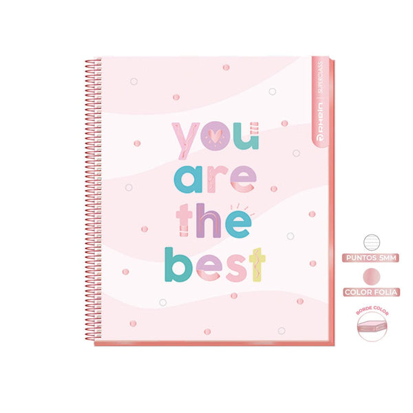 Cuaderno Super Class 1/2 Oficio Pastel 120 Hojas OFICINA Y LIBRERIA RHEIN 