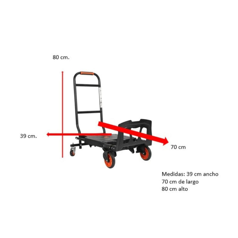 Carro De Carga Plegable Hasta 150 Kg FERRETERIA SECOWASH 