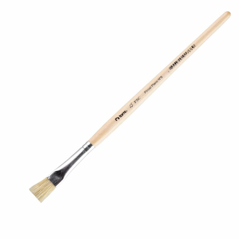 Pincel Espátula Mango De Madera N° 8 OFICINA Y LIBRERIA TORRE 