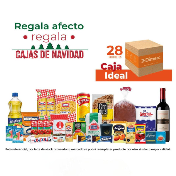 Caja Navidad 2024 Ideal (Naranja) ALIMENTOS DIMERC 