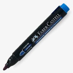 Marcador Permanente Desechable Punta Redonda Azul N52 OFICINA Y LIBRERIA FABER CASTELL 