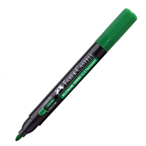 Marcador Permanente Desechable Verde Punta Redonda 52 Faber Castell OFICINA Y LIBRERIA FABER CASTELL 