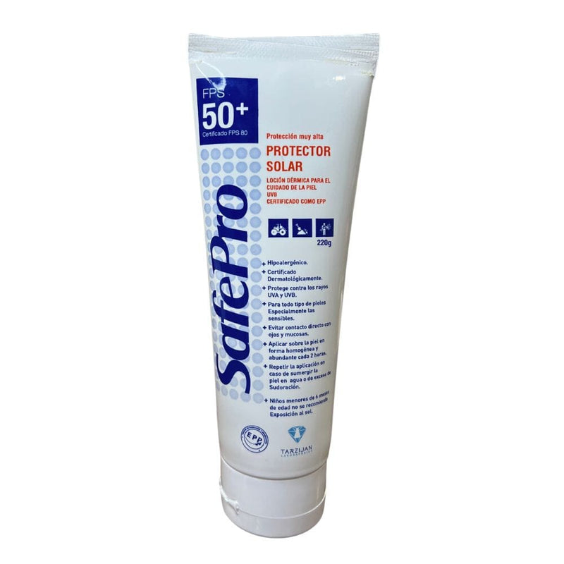 Protector Solar Fps 50+ 220 Gr CUIDADO PERSONAL SAFEPRO 