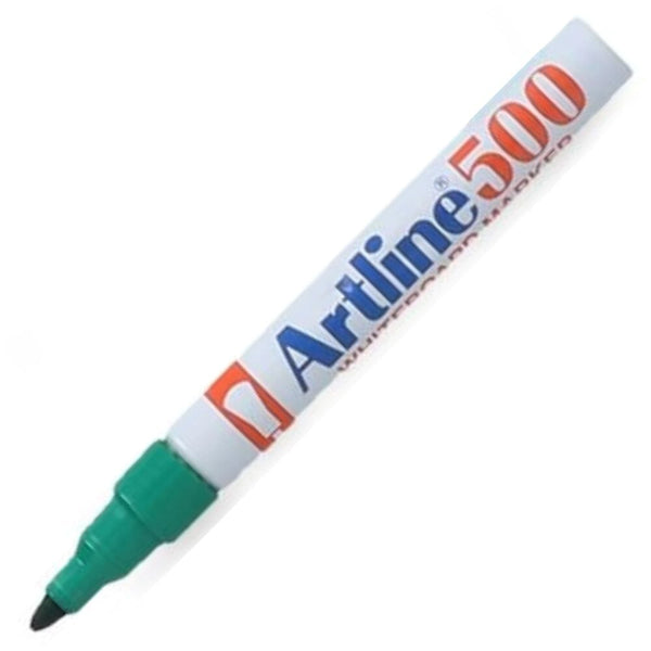 Marcador Pizarra Recargable Punta Redonda 500 Verde OFICINA Y LIBRERIA ARTLINE 