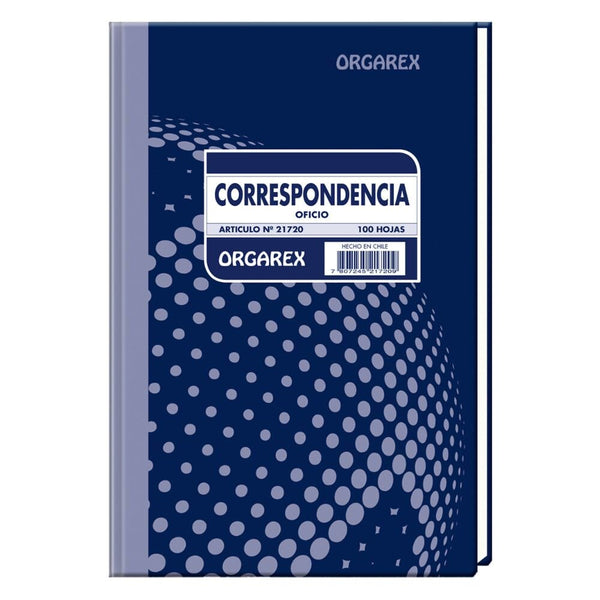 Libro Correspondencia Oficio 100 Hojas OFICINA Y LIBRERIA ORGAREX 
