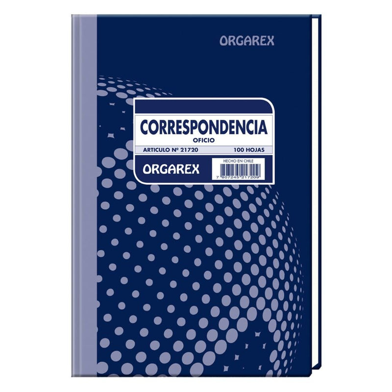 Libro Correspondencia Oficio 100 Hojas OFICINA Y LIBRERIA ORGAREX 
