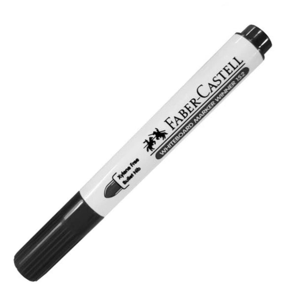 Marcador Pizarra Punta Redonda Negro Desechable OFICINA Y LIBRERIA FABER CASTELL 