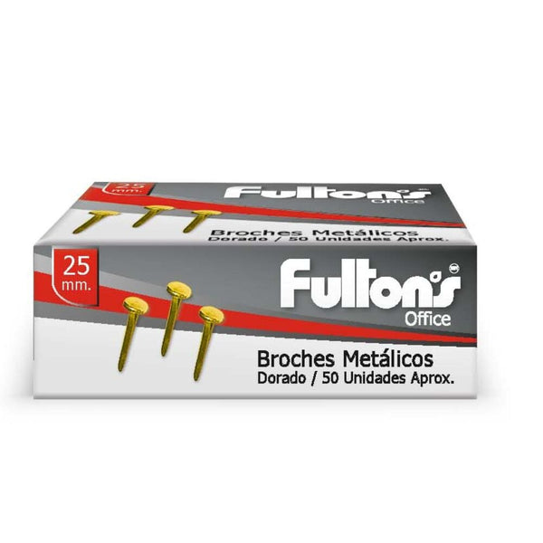 Broche Metálico 25 Mm OFICINA Y LIBRERIA FULTONS 