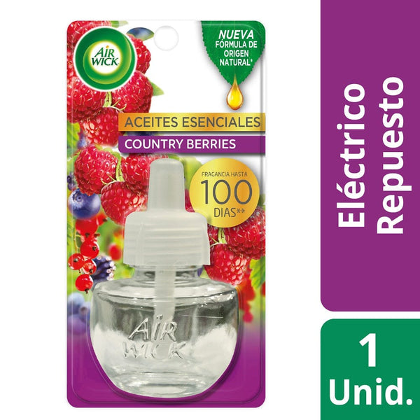 Desodorante Ambiental Eléctrico Recarga Country Berries 21 ml ASEO Y LIMPIEZA AIRWICK 