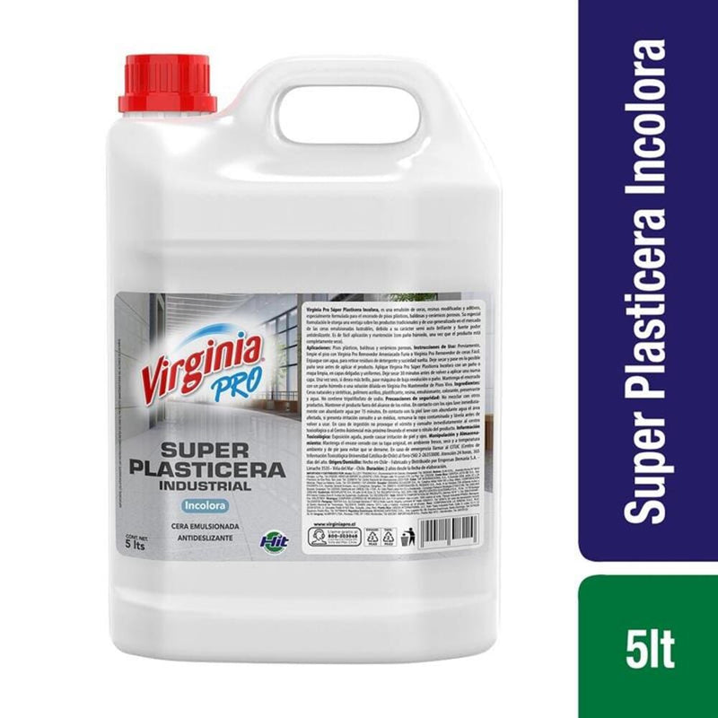 Cera Emulsionada Piso Plastico 5 Lt Incolora Altotrafico ASEO Y LIMPIEZA HIT 