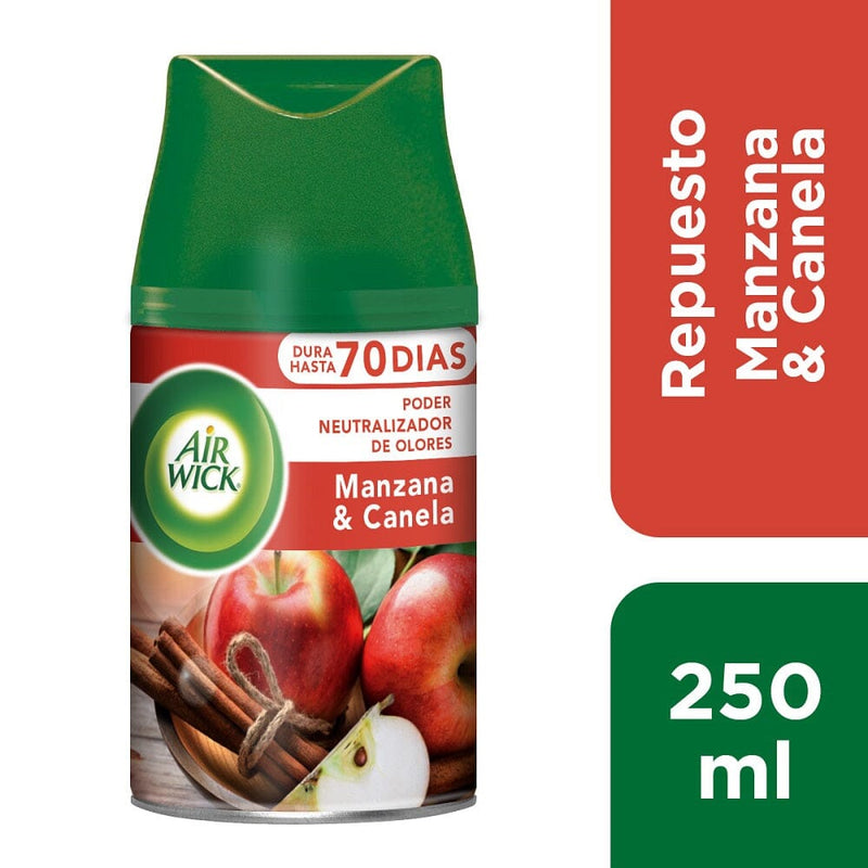 Desodorante Ambiental Repuesto Aparato Automático Manzana Canela 250 ml ASEO Y LIMPIEZA AIRWICK 