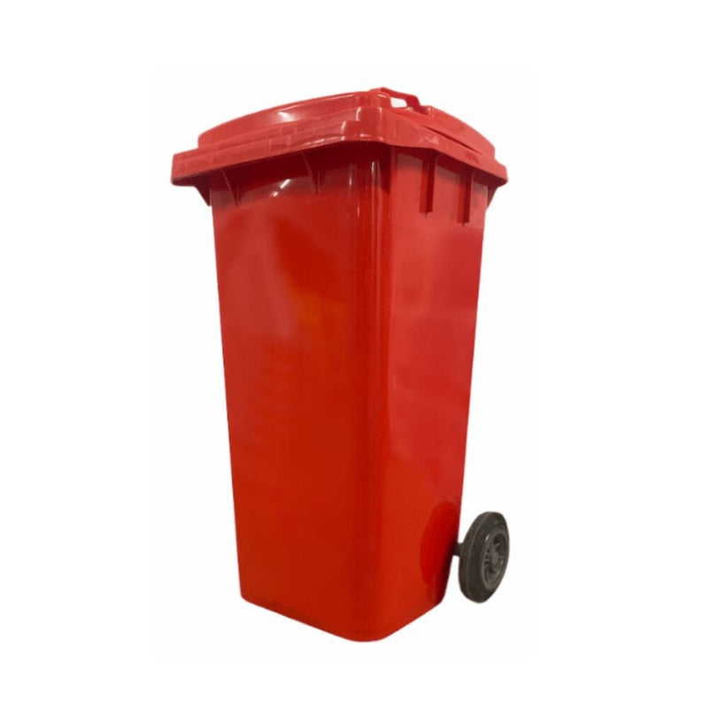 Contenedor Basura 120 Lt Rojo ASEO Y LIMPIEZA EQUIPTRADER 