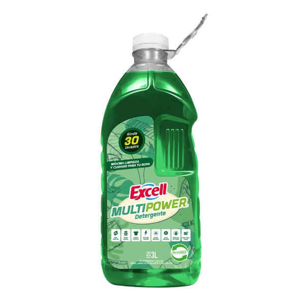 Detergente Líquido Multipower 3 Lt ASEO Y LIMPIEZA EXCELL 