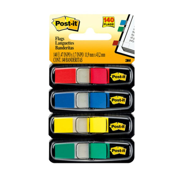 Banderitas Adhesivas Tape Flags 683-4 Señalizador Mini Colores OFICINA Y LIBRERIA 3M 