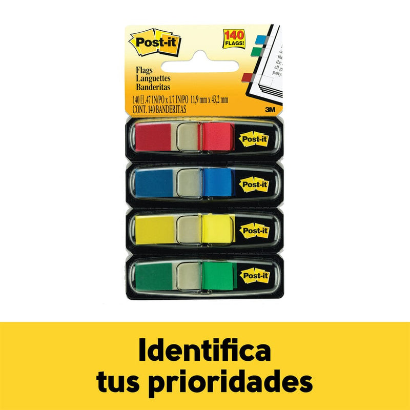 Banderitas Adhesivas Tape Flags 683-4 Señalizador Mini Colores OFICINA Y LIBRERIA 3M 