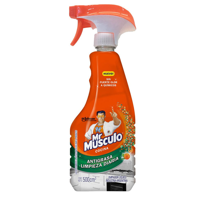 Limpiador Antigrasa 500 ml Naranja Gatillo MR MUSCULO 