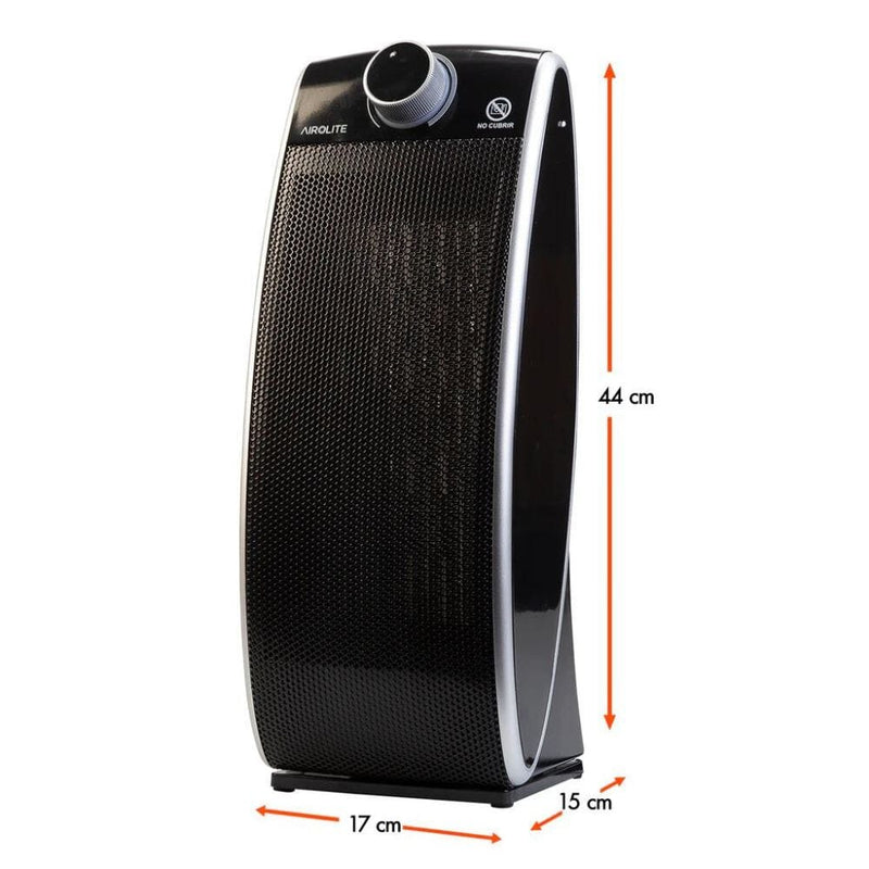 Termoventilador Vertical Oscilante Curve Tower HOGAR AIROLITE 