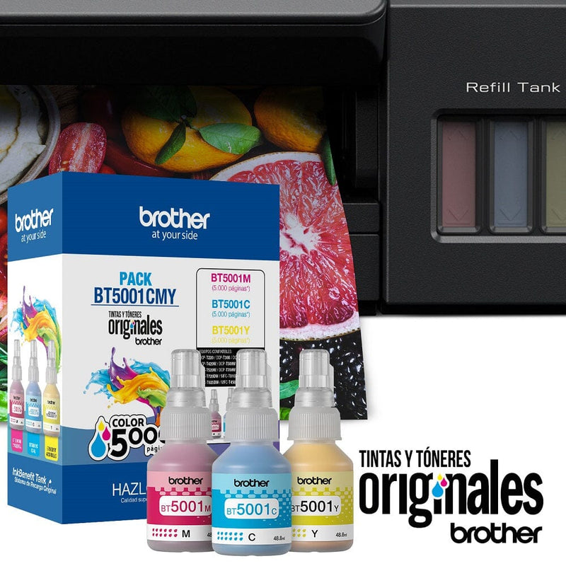 Pack 3 Colores Bt5001 Cmy TECNOLOGÍA BROTHER 